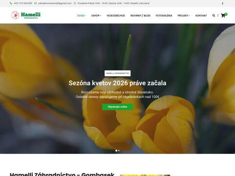 Eshop · Veľkoobchod — hamelli.sk
